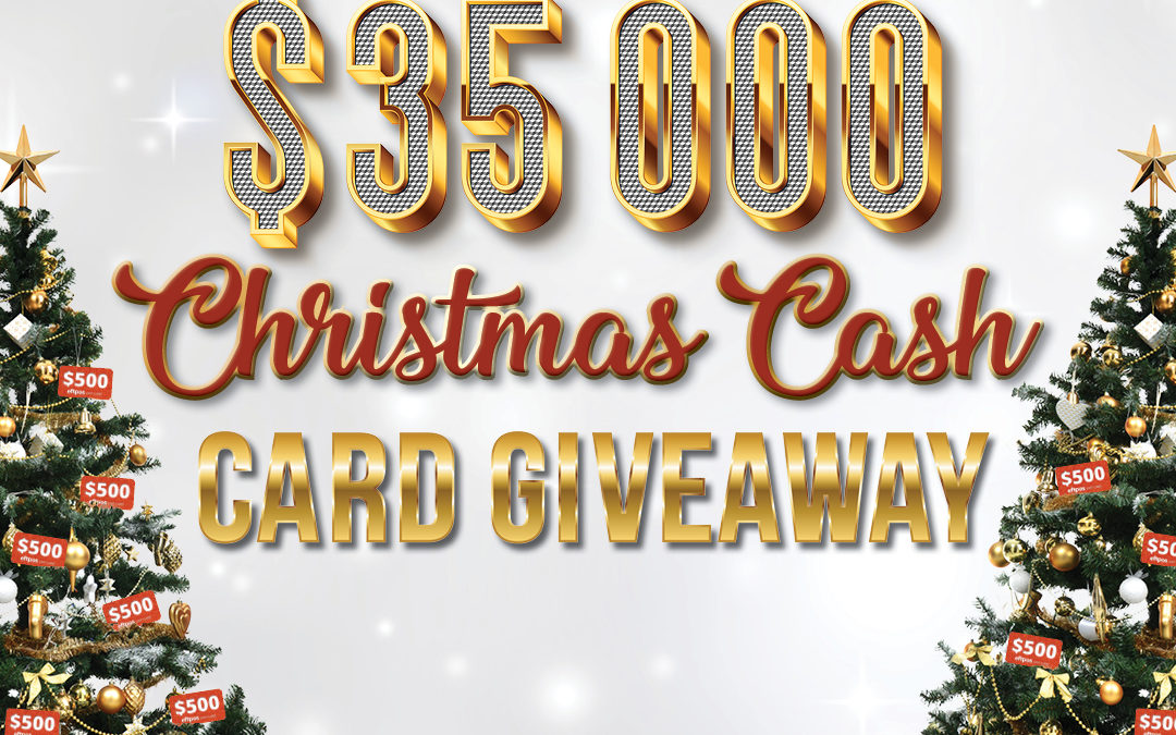 $35,000 Christmas Cash Card Giveaway